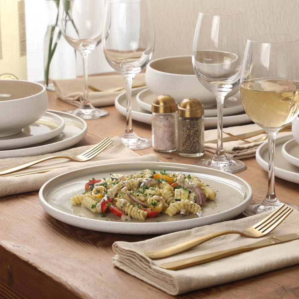 Pacifco Beach Plates and Bowls Sets, 12-Piece Stoneware Dinnerware Sets, Reactive Glaze Dish Set, Service for 4 - Image 11