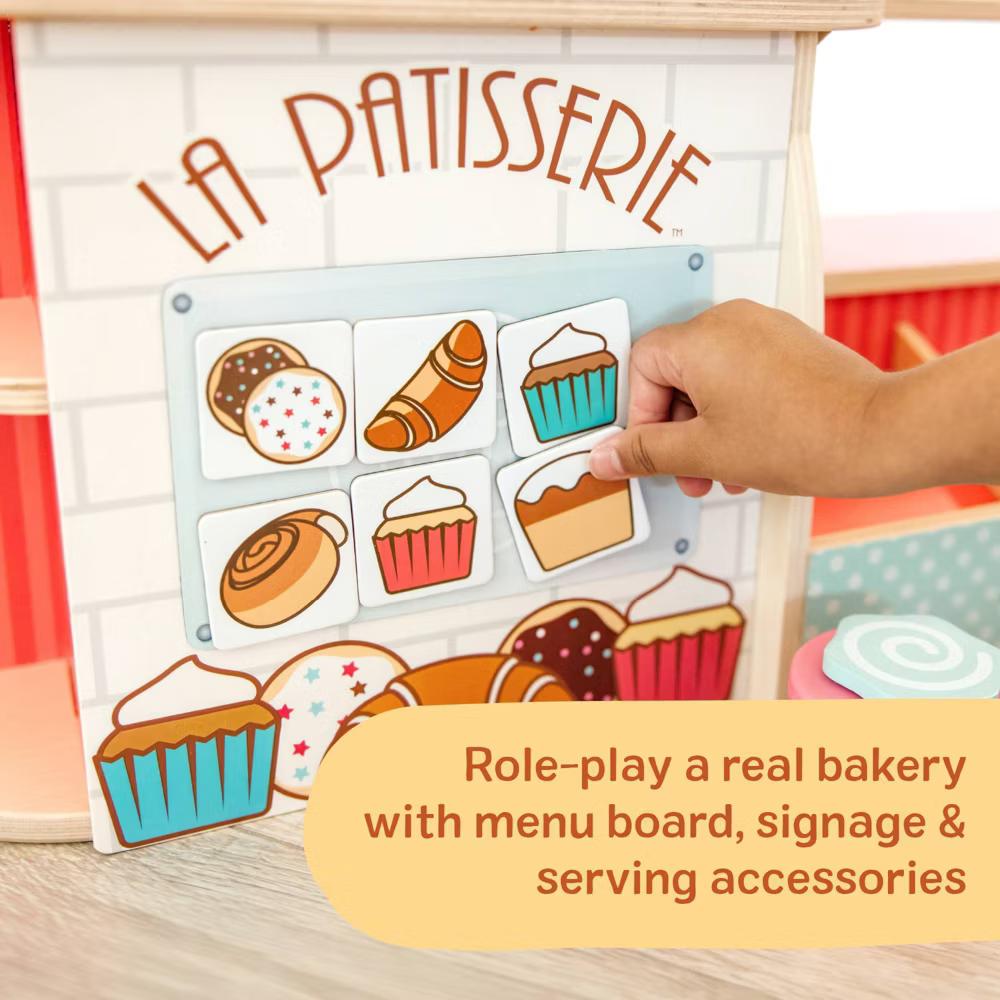 Wooden La Patisserie Bakery (39pc): Toy Kitchen Accessories for Creative Play - Image 7