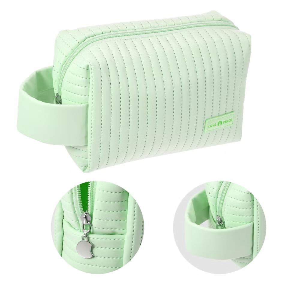 Faux Leather Small Makeup Bag - Image 21