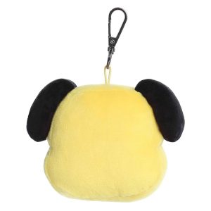 Mini CHIMMY Clip-On BT21 Lovable Stuffed Doll Yellow 4"