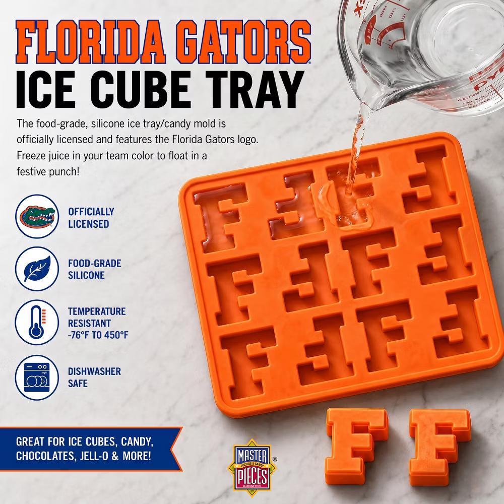 FanPans Silicone Ice Tray, NCAA Florida Gators Team Logo Silicone Ice Mold, 2-Pack - Image 4