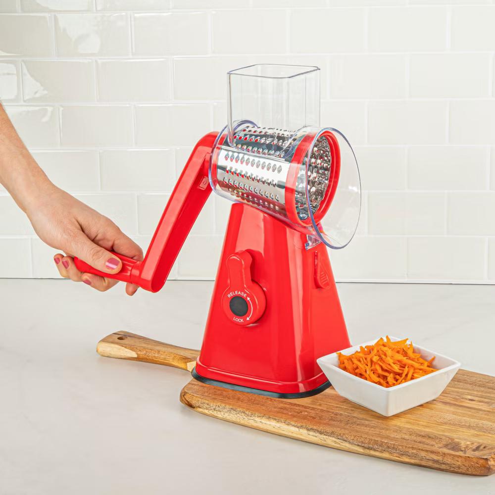NutriSlicer Vegetable Slicer Cheese Grater Potato Slicer Salad Chopper with Suction Base - Image 33