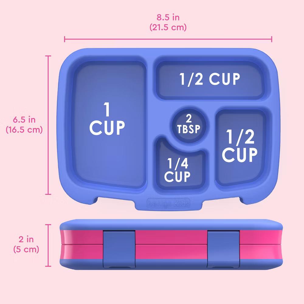 Kids' Brights Leakproof, 5 Compartment Bento-Style Kids' Lunch Box - Image 50