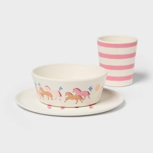 3pc Artificial Resin Dinnerware Set