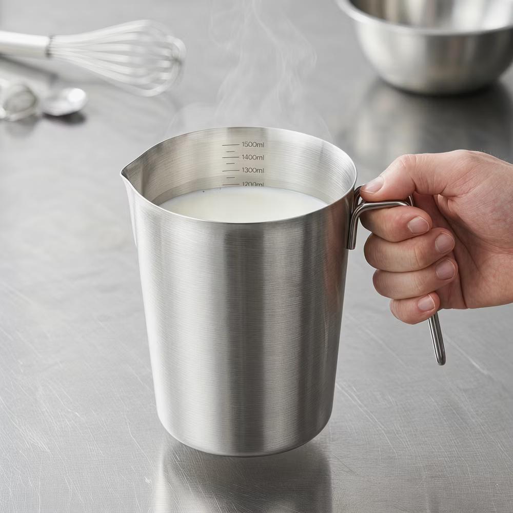 Measuring Cup, Liquid Stainless Steel Measuring Cup for Kitchen Use, Ideal for Measuring Ingredients Precisely - Image 15