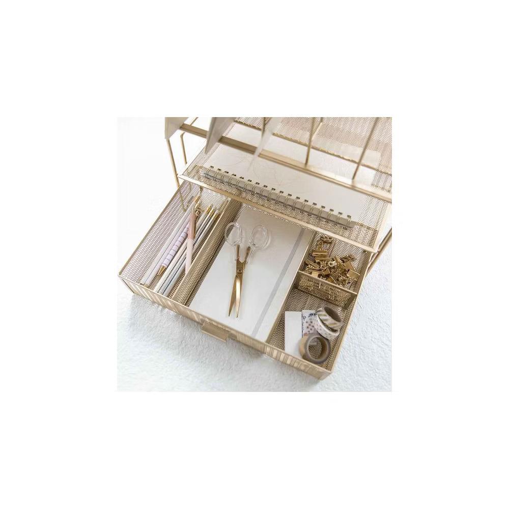 Blu Monaco Desk Organizer with File Sorters & Drawer - Image 14