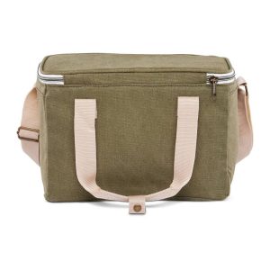 Igloo Nostalgia Lunch Sack - Olive: Insulated Polyester Canvas with Front Pocket