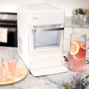 GE Profile Opal Nugget Ice Maker - with Magnolia: Stainless Steel, Countertop, 34 lbs Daily Production