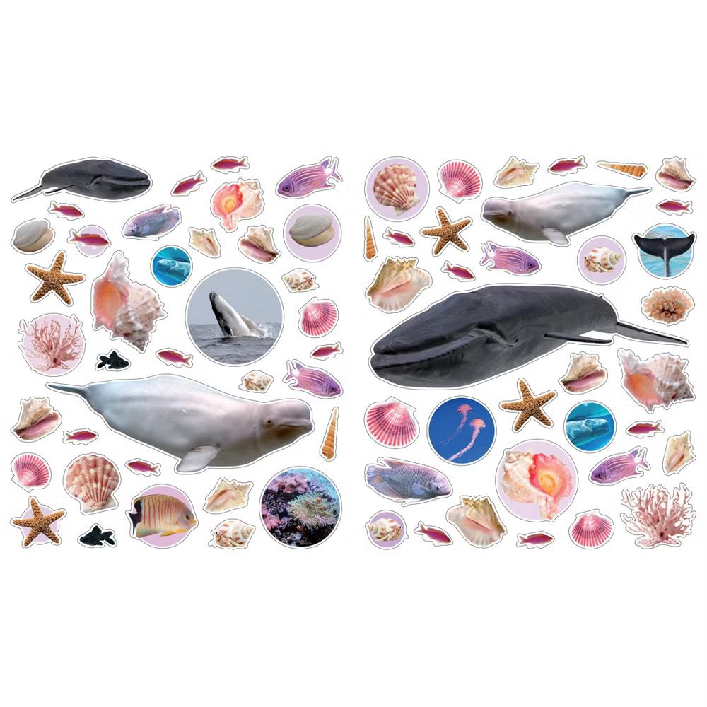 Eyelike Stickers Ocean - Workman: 400 Reusable Kids Stickers, Ocean Theme, 12 Sheets, Planner Stickers - Image 5