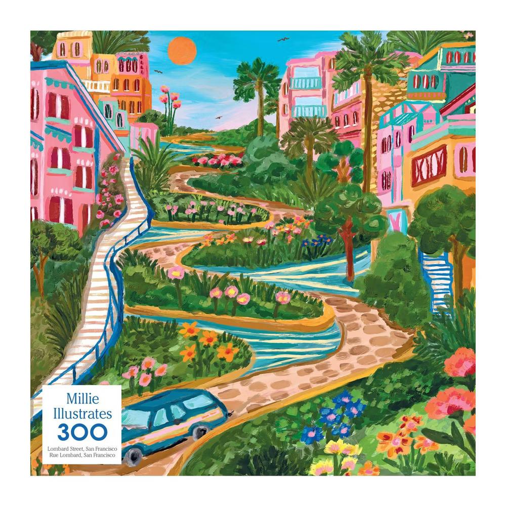 Millie Illustrates 300pc Jigsaw Puzzle - Lombard St San Francisco - Image 3