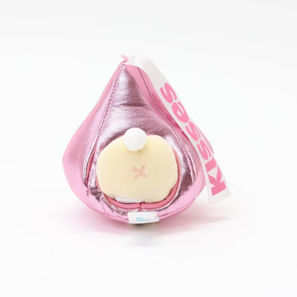 Anirollz Mini Plush Outfitz Toy: Pink Metallic Kisses - Image 2