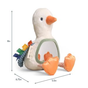 Bitzy Sensory Tummy Time Mirror Toy