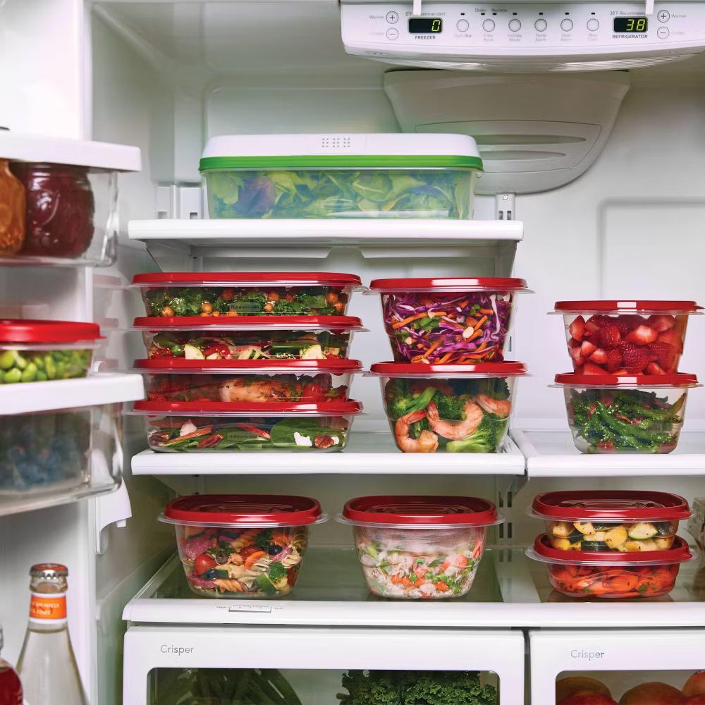 TakeAlong 11.7 Cup Plastic 2pk Large Square Food Storage Container Clear: Microwave & Freezer Safe - Image 2