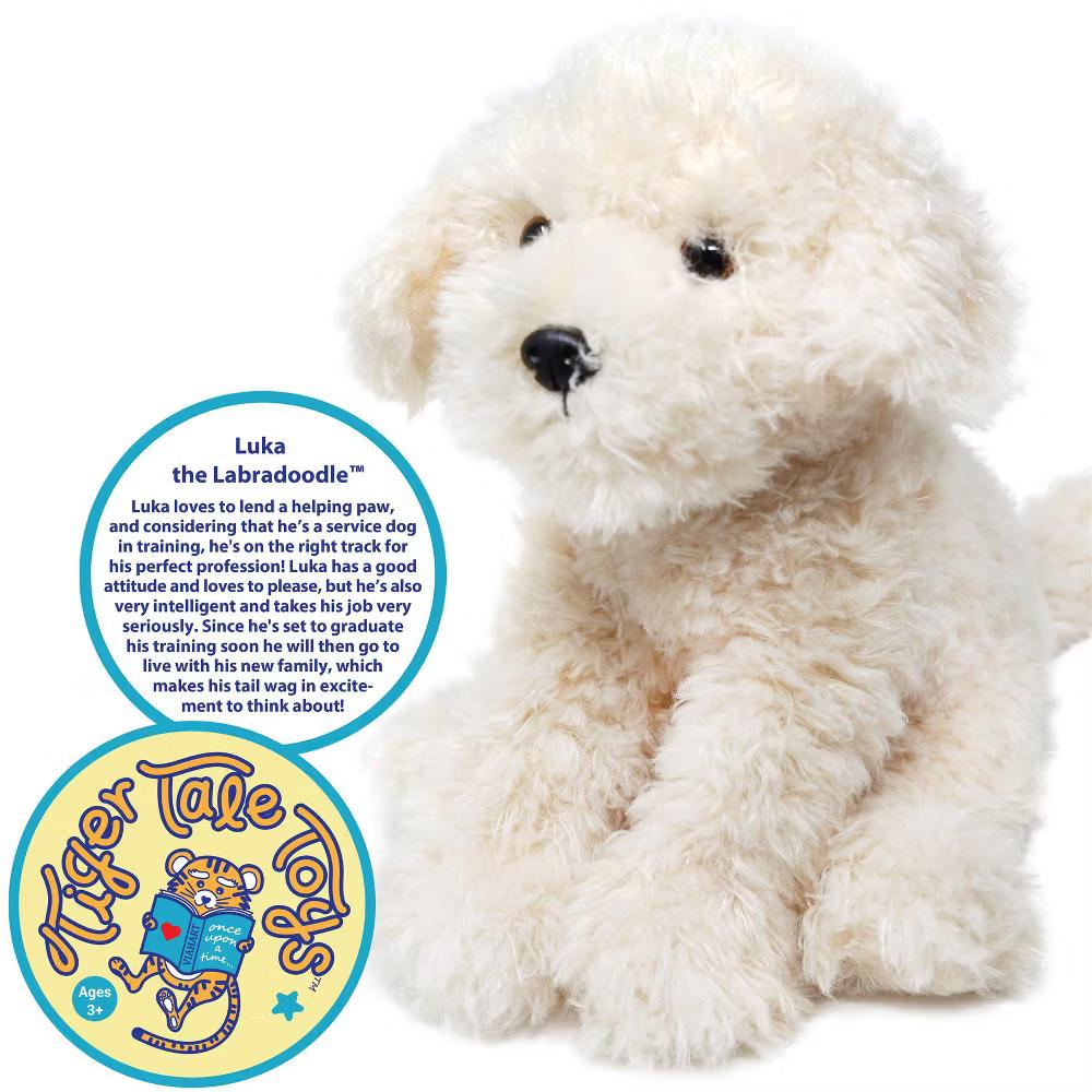 Luka The Labradoodle - 12 Inch Stuffed Animal Plush - Image 4