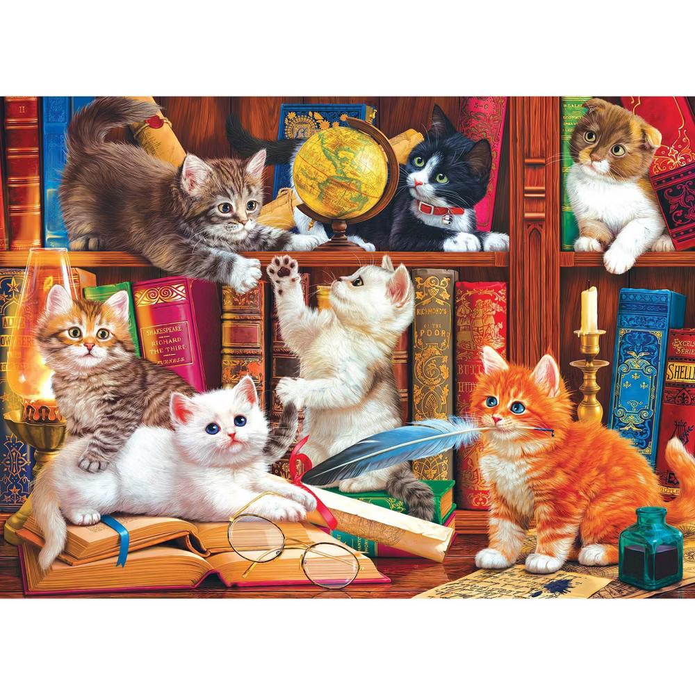 Kodak Premium Library Mischief Jigsaw Puzzle - 1000pc - Image 2