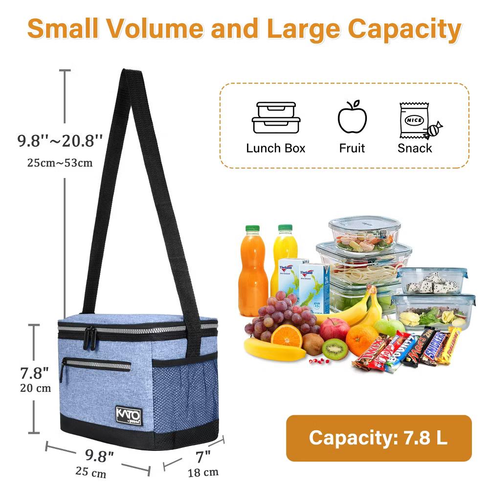 Insulated Small Lunch Bag for Adult Kid, Leakproof Reusable Lunch Cooler Bag with Adjustable Shoulder Strap, Kids Portable Lunch Box - Image 29