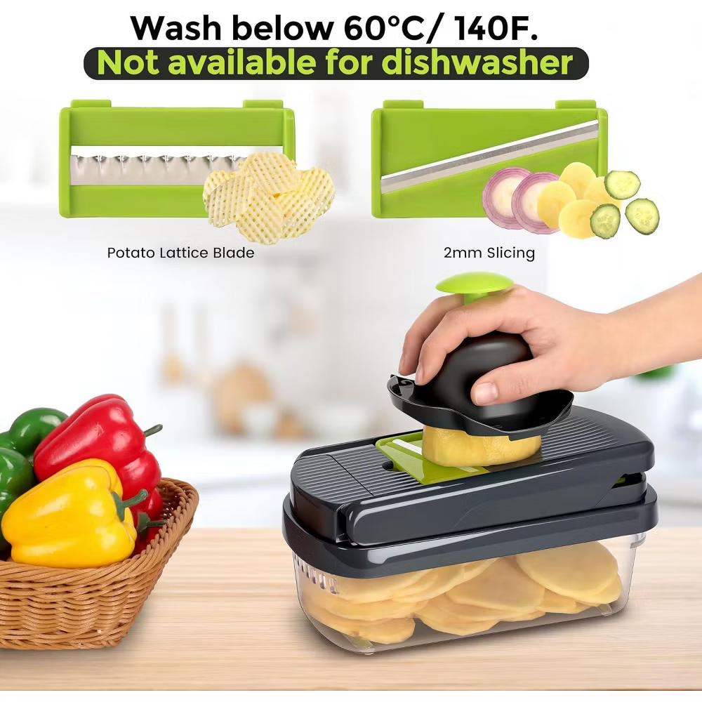 Maison All In One Professional Vegetable Chopper,15-in-1 Multifunctional Food Chopper - Image 3