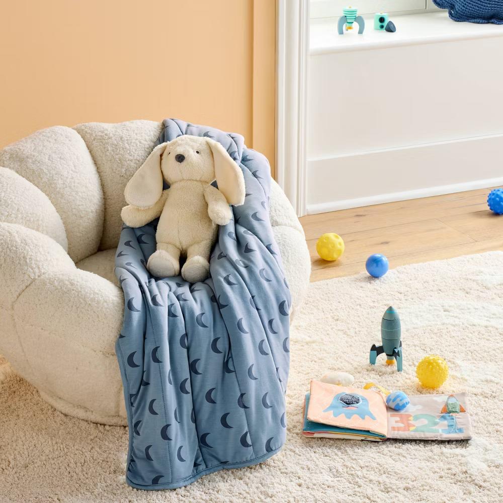 Bunny Plush Stuffed Animal - Cream - Baby and Infant Theme, 8" Height, Rabbit Educational Focus - Image 3