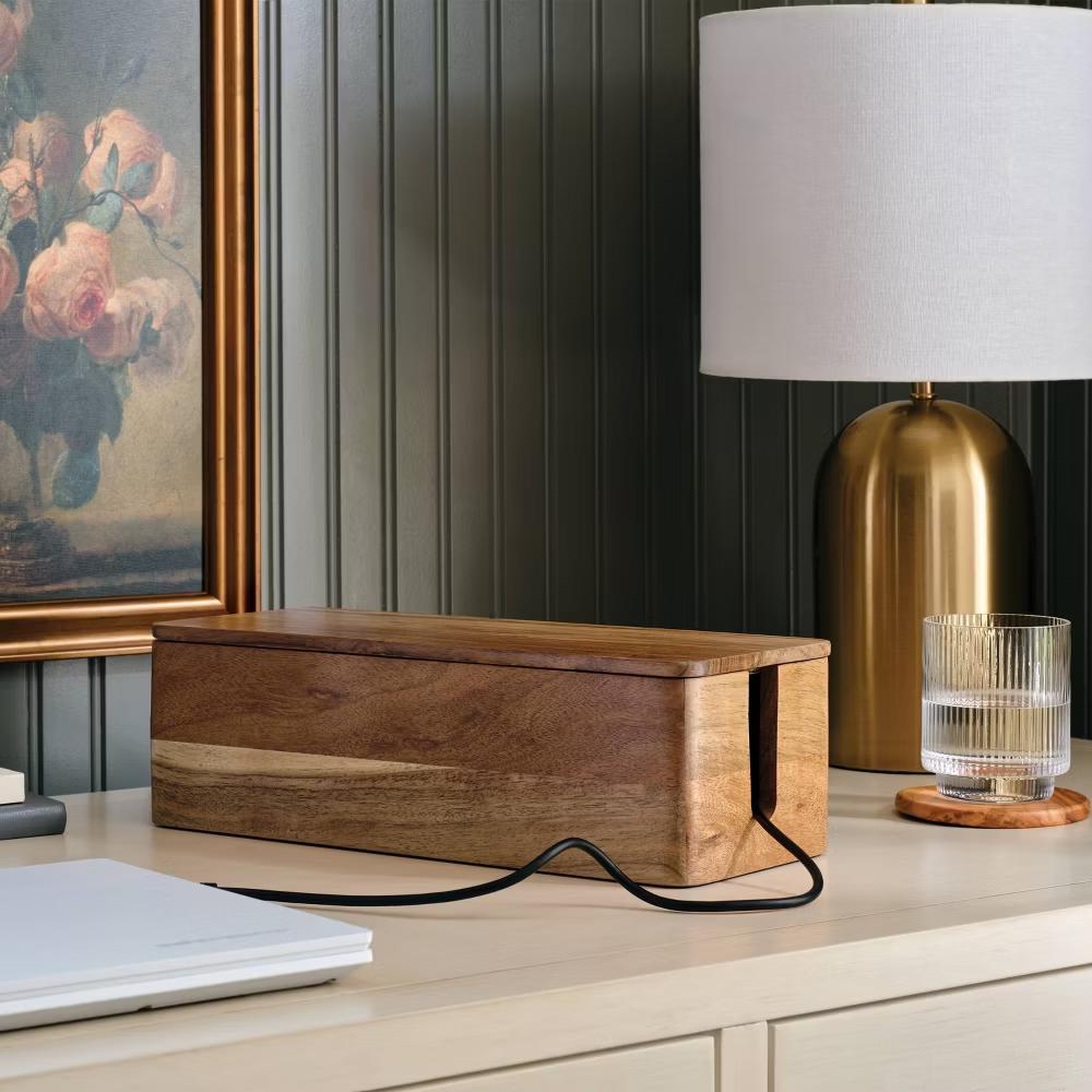 Wood Cable Management Box - Image 4