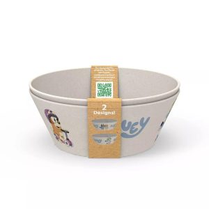 22oz 2pk Melamine and Bamboo Bowl Set