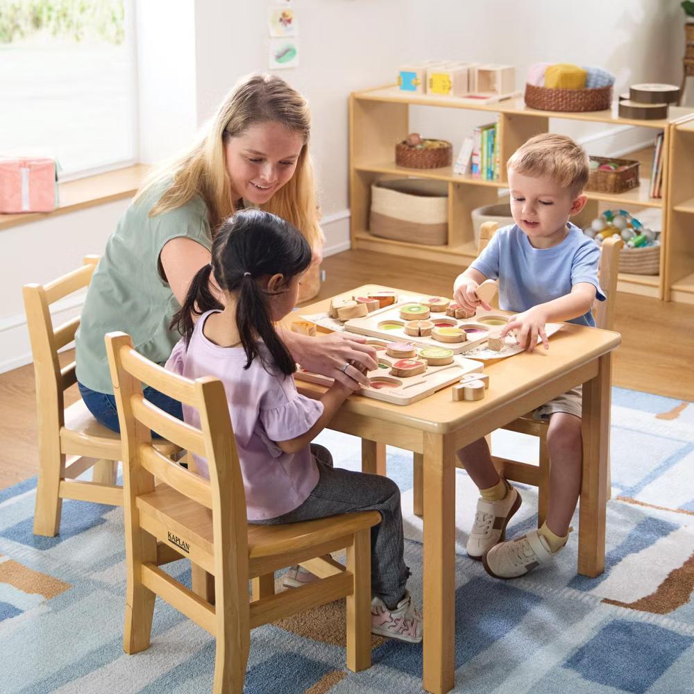 Wooden Slice & Match Fruit & Vegetable Puzzles - Image 3