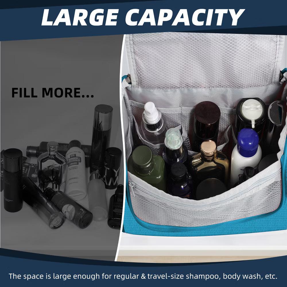 Large Capacity Toiletry Bag for Women and Men, Hanging Toiletry Organizer Cosmetics Makeup Bag - Image 29