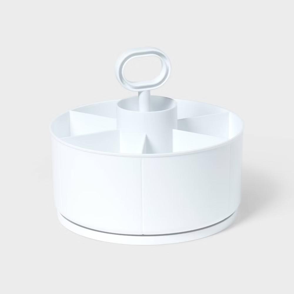 Spinning Caddy 10"x6" White, Teacher Supplies - Image 2