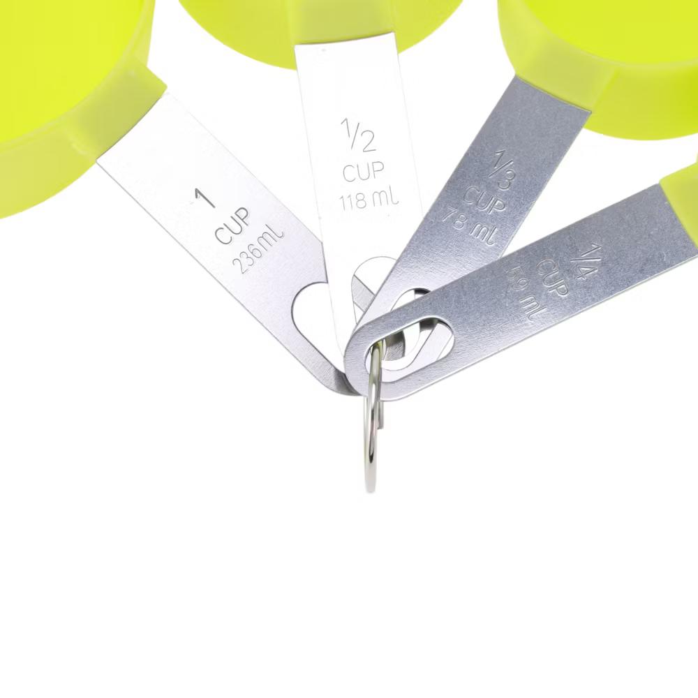Measuring Cups 4-Piece Measuring Cup Set Dishwasher Safe Stainless Steel PP 1 Set - Image 9