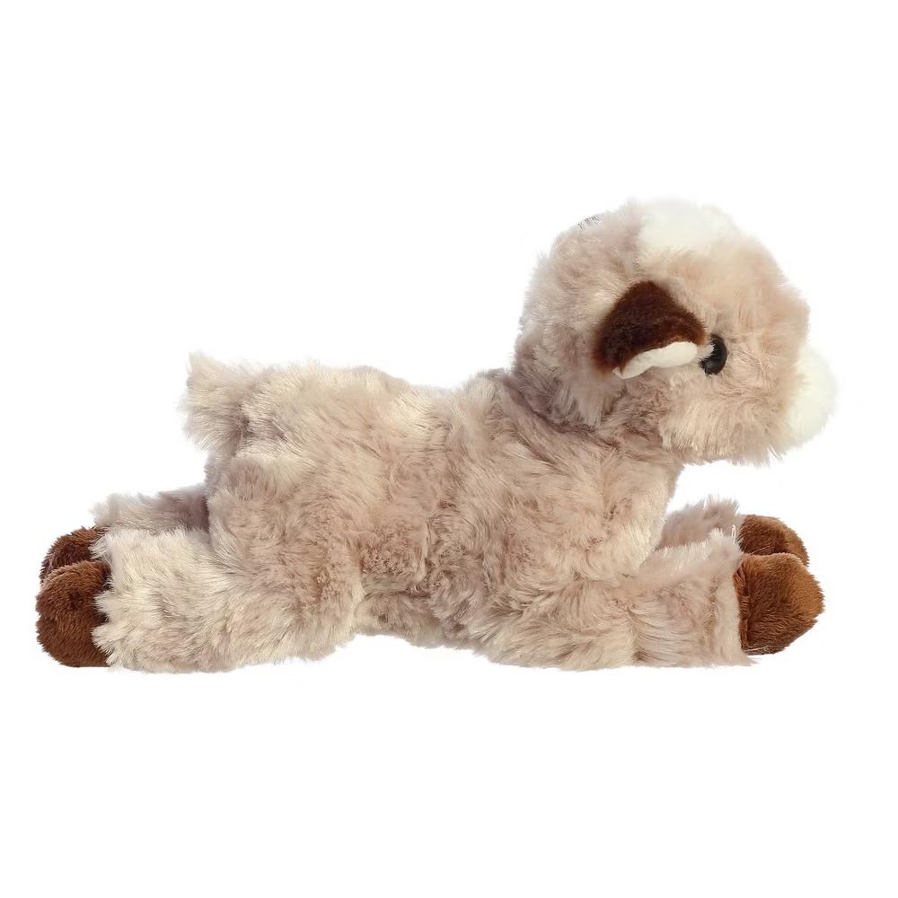 Small Paisley Goat Mini Flopsie Adorable Stuffed Animal Brown 8" - Image 3