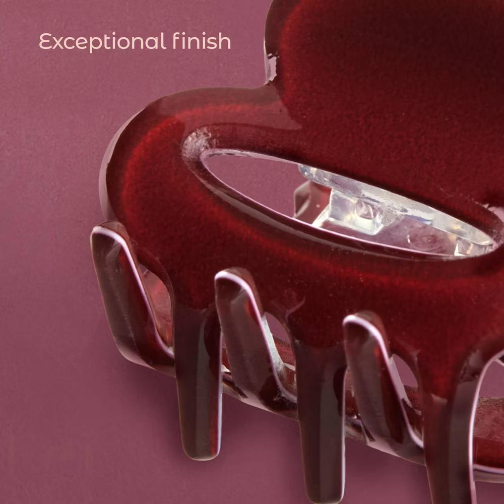 lüxe Mini Acrylic Open Cut Oval Claw Clips - 5pcs: Hair Styling, All Hair Types - Image 5