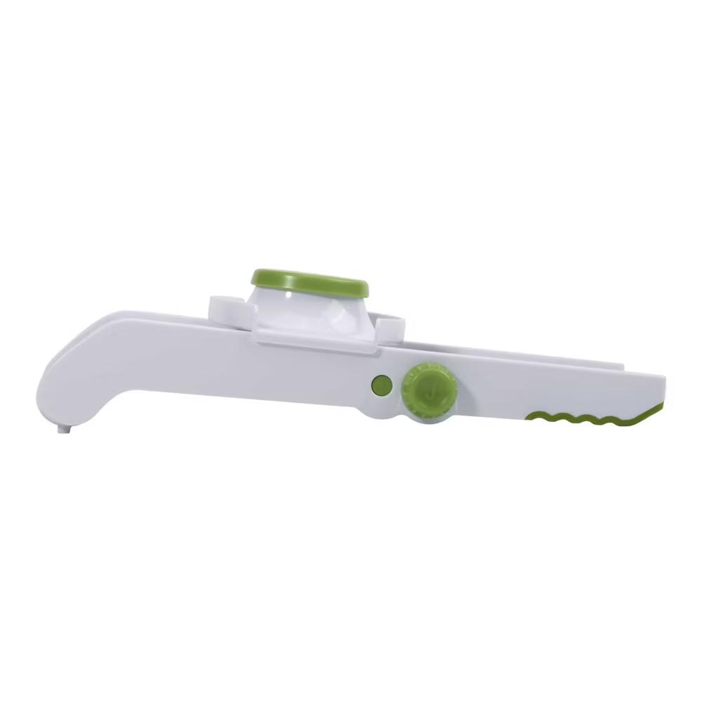Ready Mandoline Slicer: Kitchen Tool, Plastic & Stainless Steel, Hand Wash, Green & Silver - Image 2