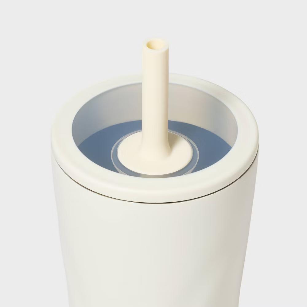 20 fl oz Stainless Steel Tumbler with Straw - Image 14