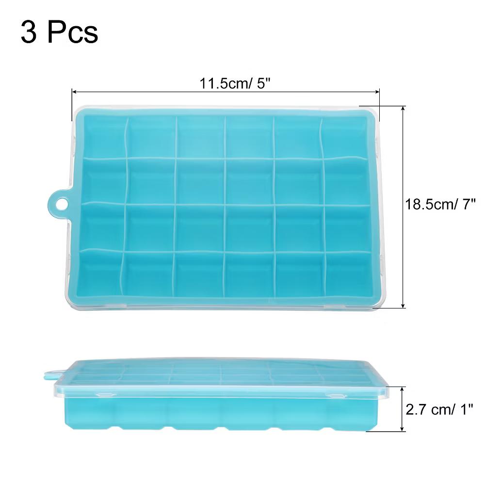 Silicone Easy Release Ice Cube Trays with Lids - Image 14