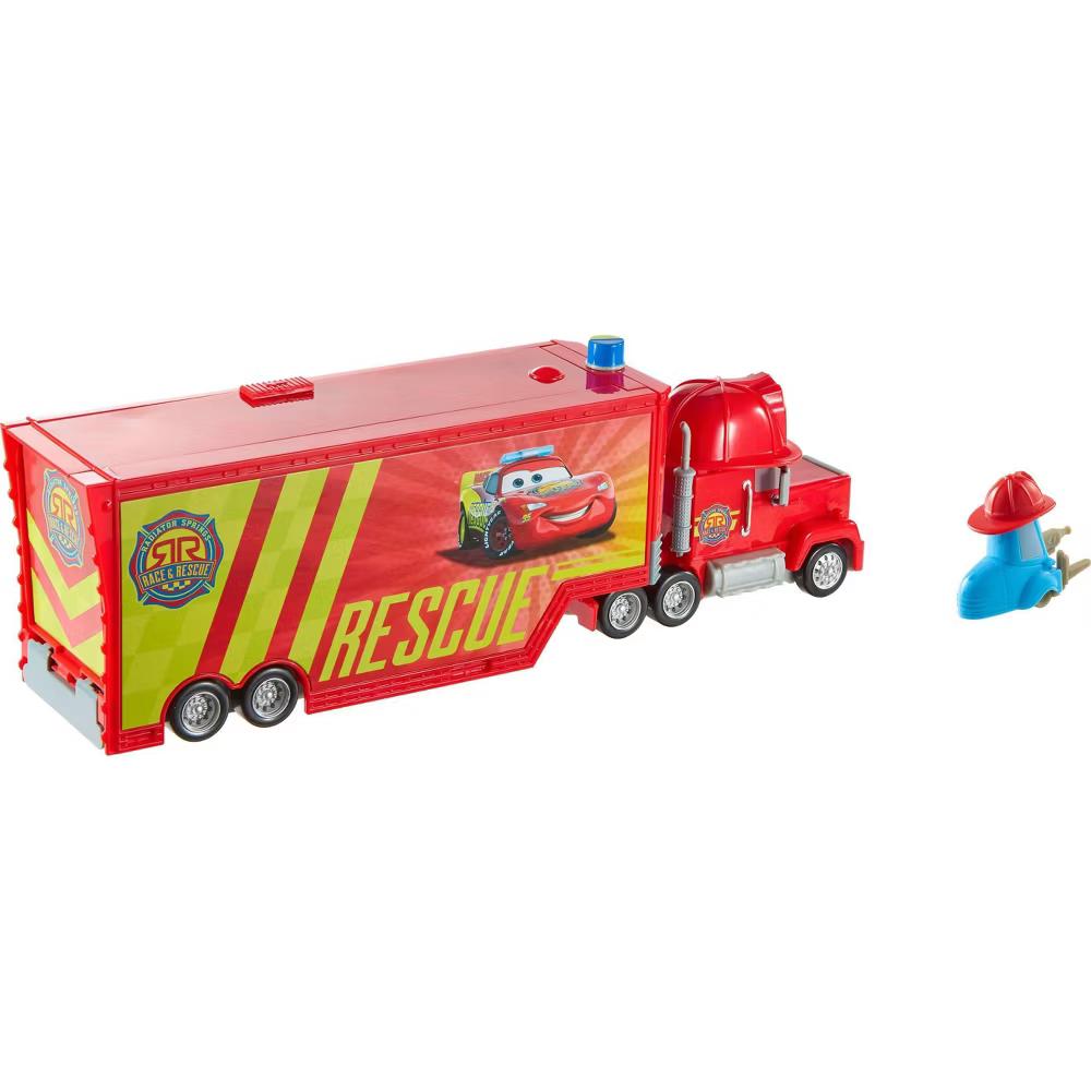and Pixar Cars Mack Mobile Rescue Repair Center, Large-Scale Truck Transforms into Playset - Image 4