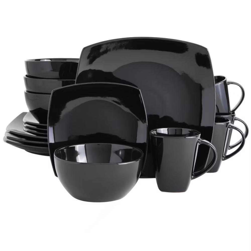 Soho Lounge Square 16-Piece Stoneware Dinnerware Set - Image 11