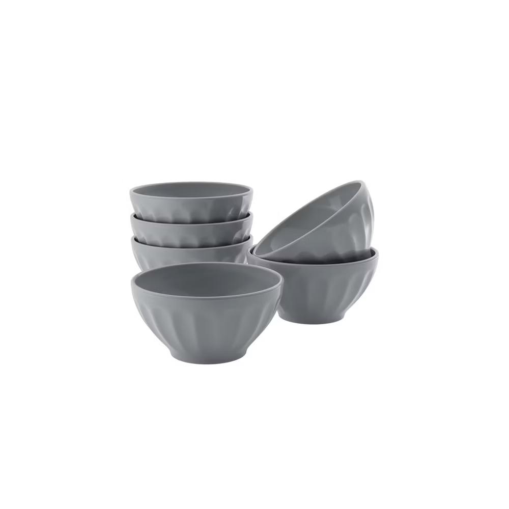 Kook Ceramic Cereal Bowls, 24 oz, Set of 6 - Image 9