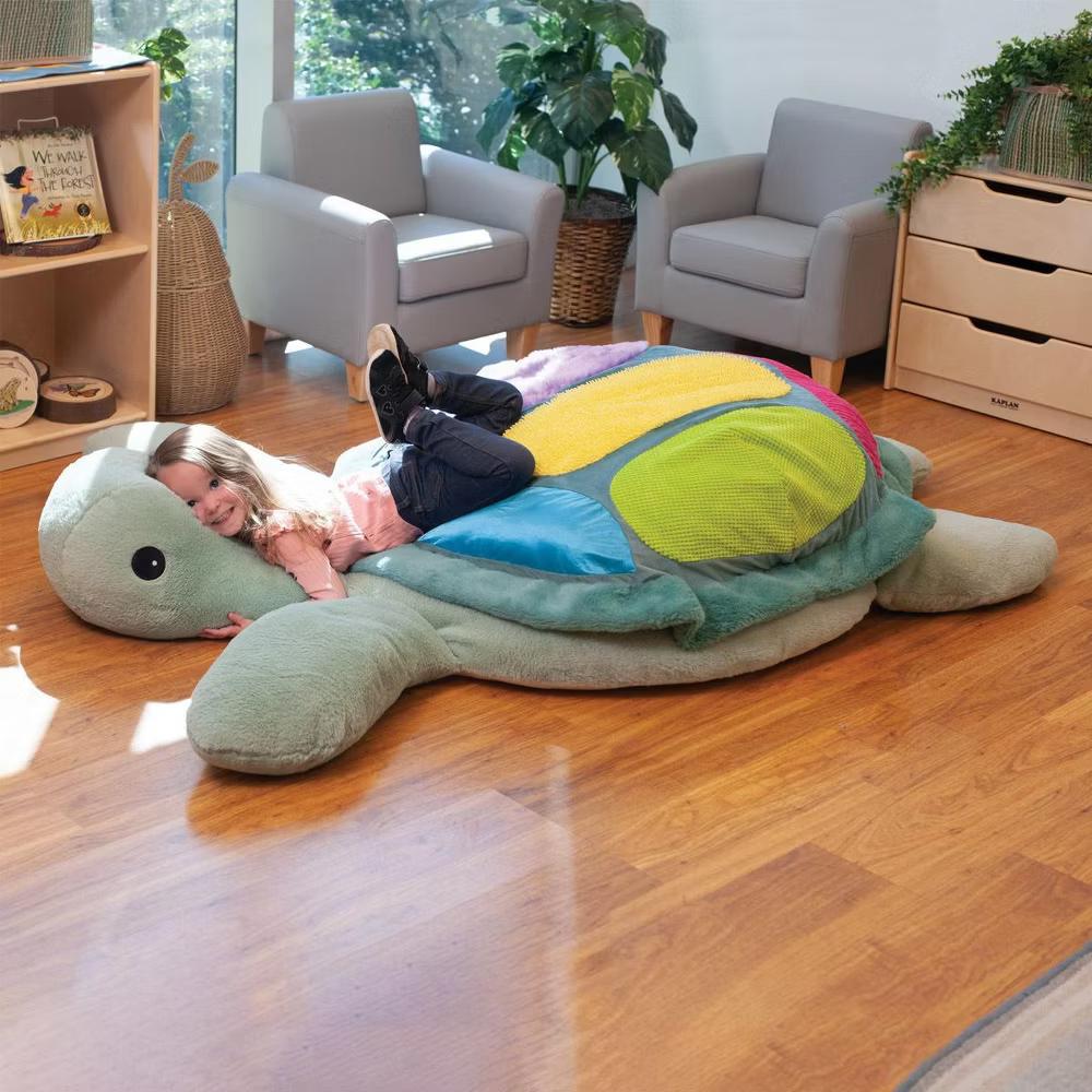 Myles & Me Sunny the Giant Sensory Sea Turtle Plush - Image 2