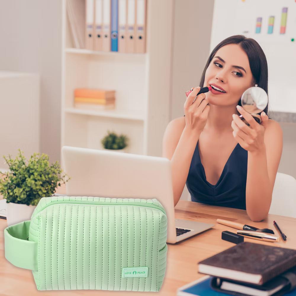 Faux Leather Small Makeup Bag - Image 20