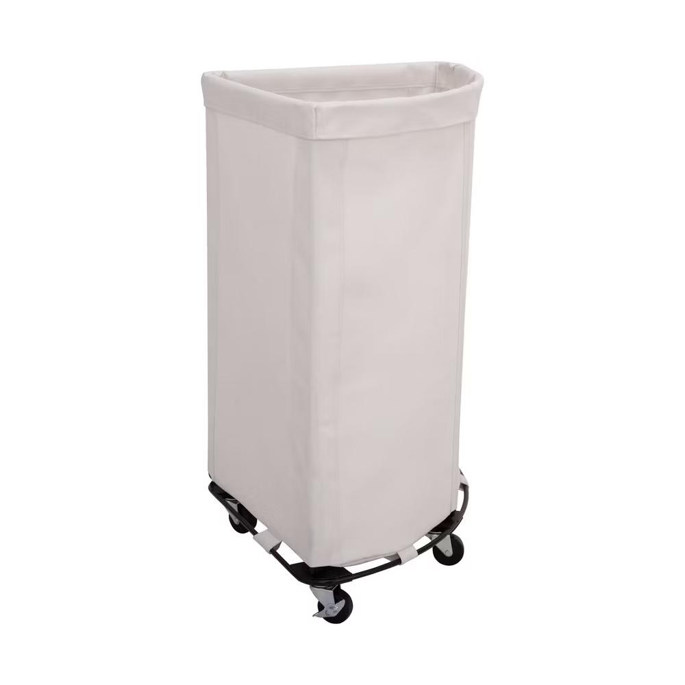 Seville Classics Heavy-Duty Rolling Corner Laundry Room Hamper - Image 13