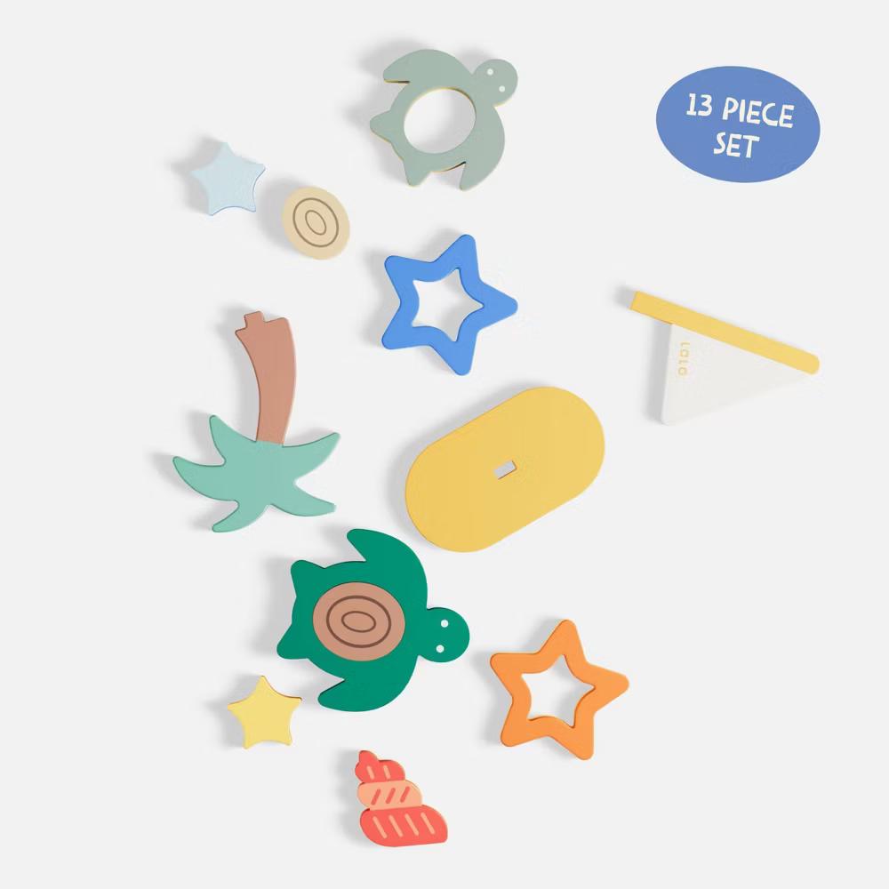 Lalo Foam Baby Bath Toy - Tropical Island - Image 3