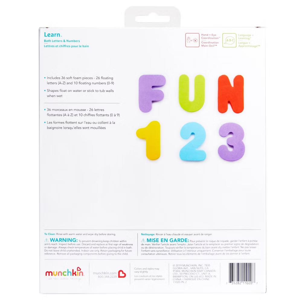 Bath Letters and Numbers - 36ct Bath Toy Set - Image 6