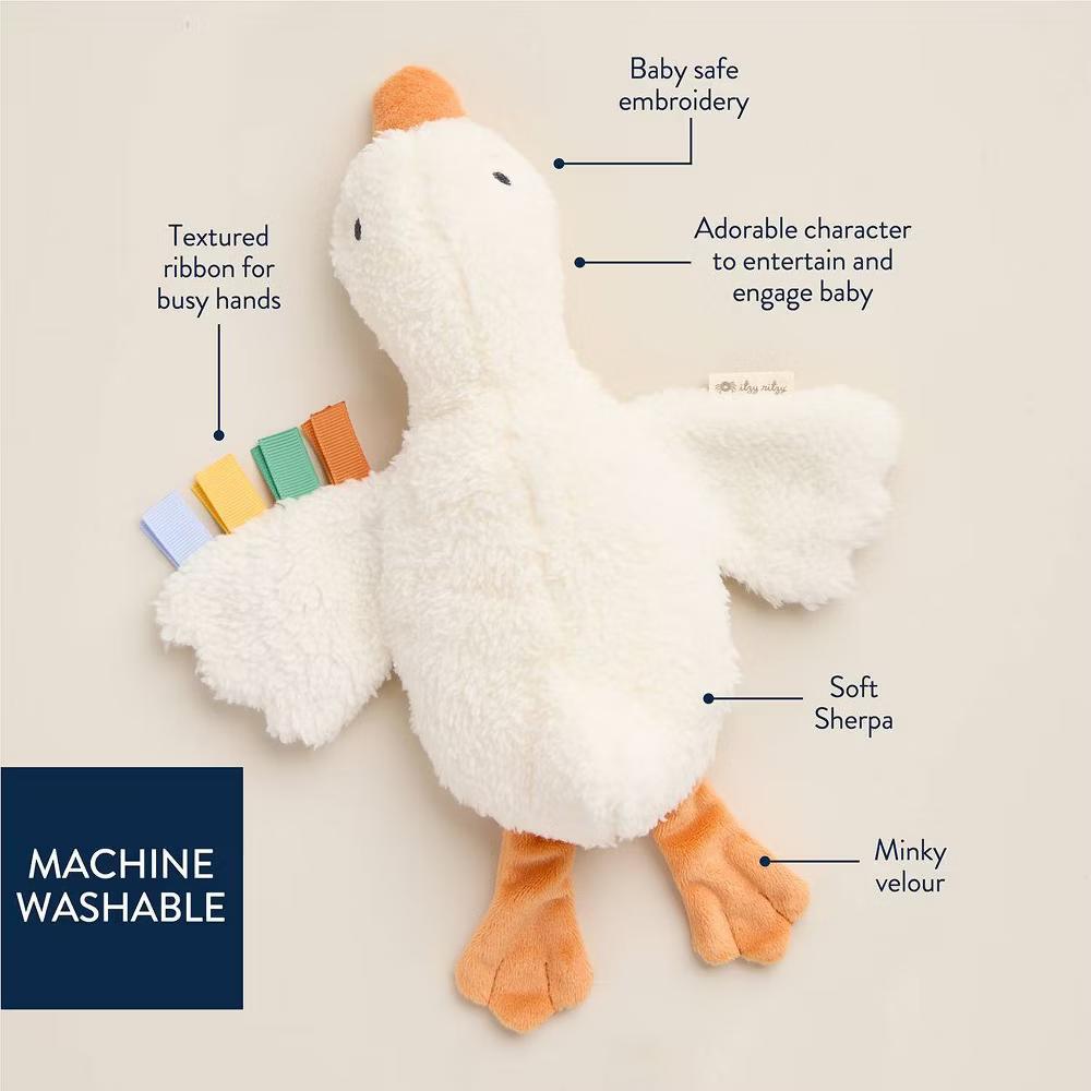 Huggable Goose Plush Stuffed Animal: 11.75 Inches Tall, Farm Animals Theme - Image 7