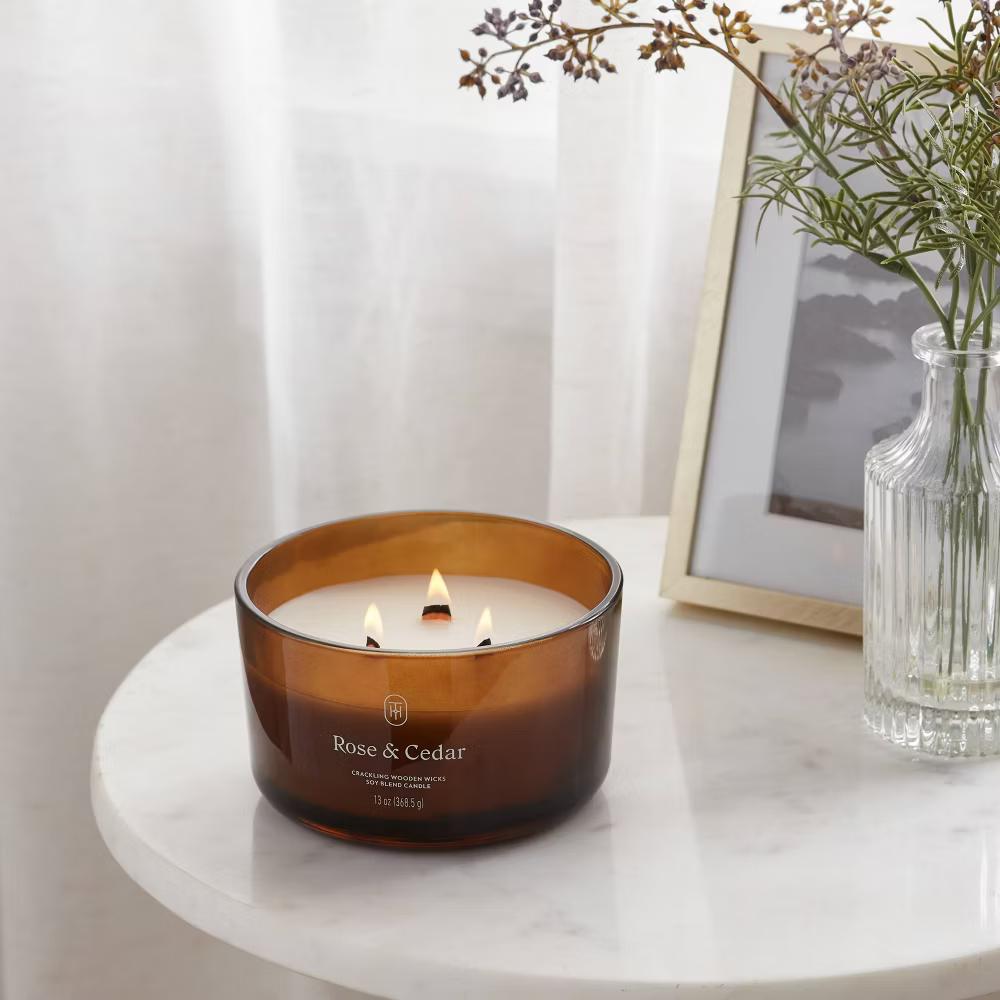 Glass Wooden Wick Jar Candle - Image 74