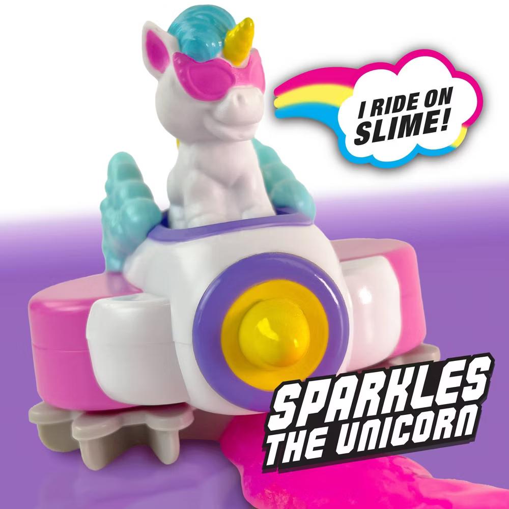 ArtSkills Slime Riders - Slime Toy Race Track Builder with Motorized Rechargeable Car Sparkles the Unicorn - Image 8