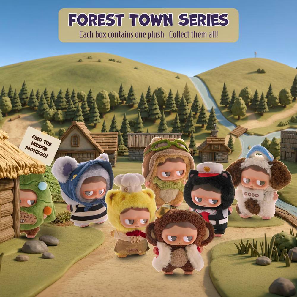 Monboo Forest Town Series Plush Keychain Collectible Surprise Toy Blind Box - Image 9