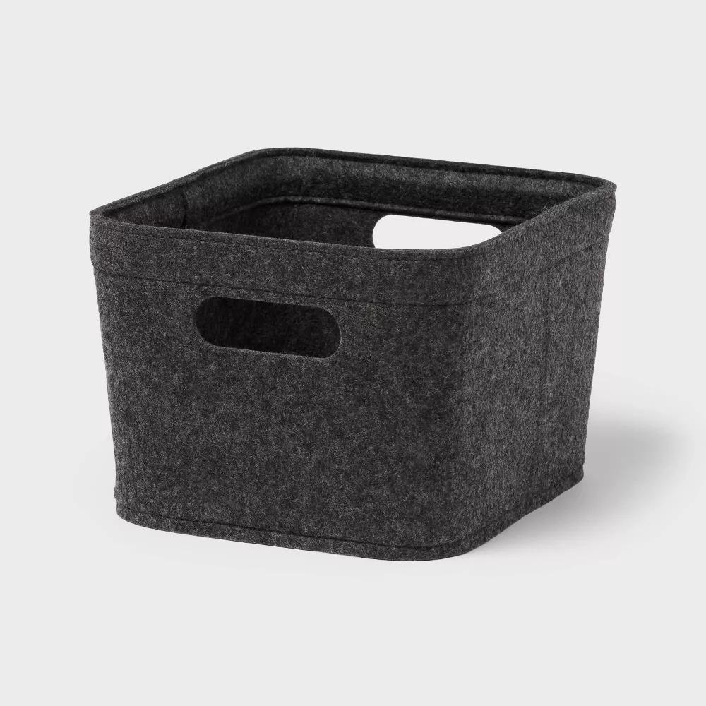 Rectangle Felt Basket with Stitching - Image 29