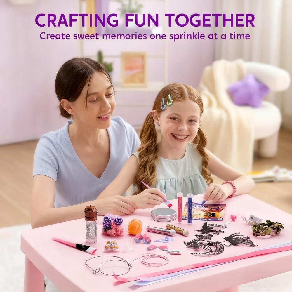 Fairy Lantern Craft Kit, 2-in-1 Rose Light & String Light for Kids, Arts and Crafts, DIY Art Kit, Ideal Gift for Girls Age 8+ - Image 8