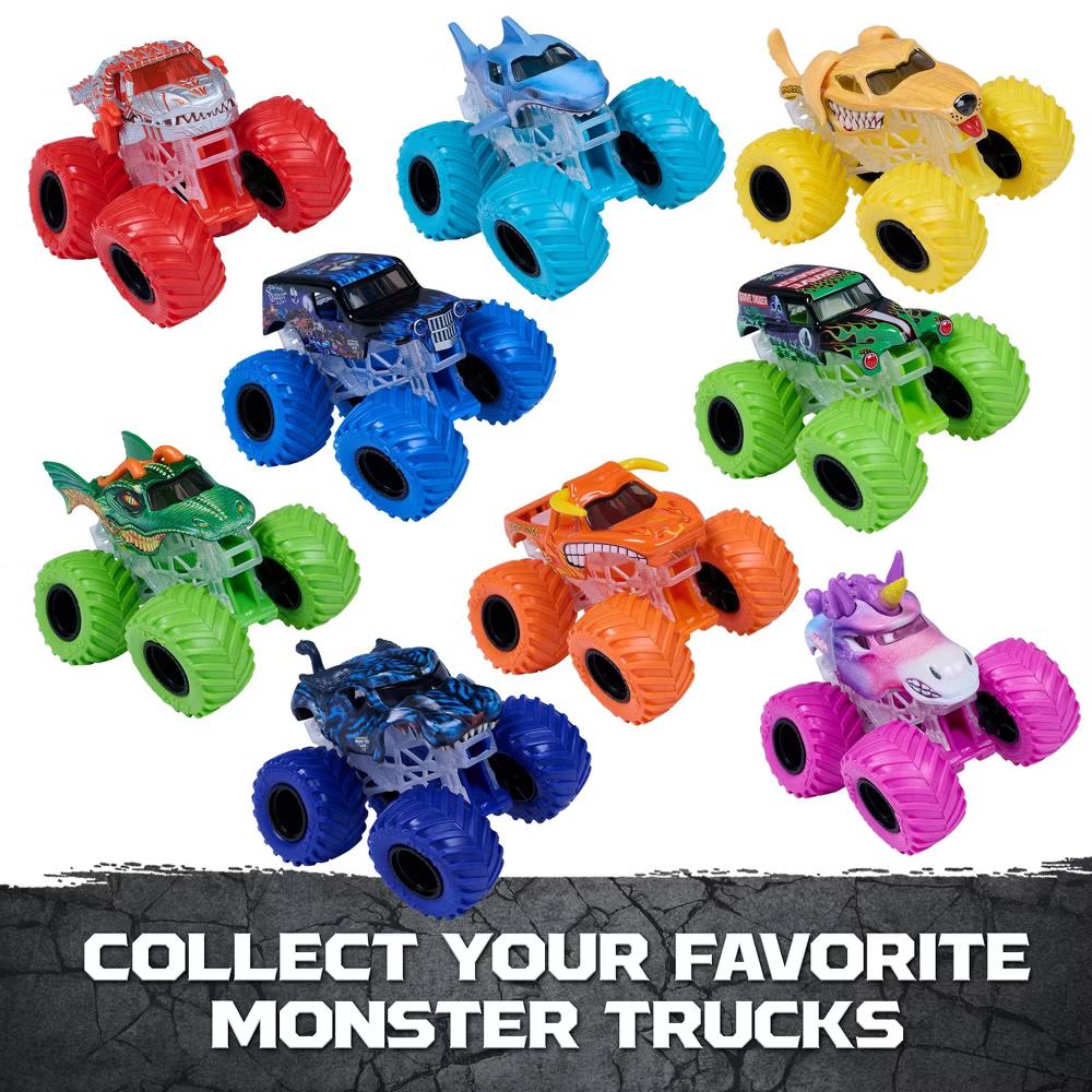 Monster Jam 1:64 Scale Die-Cast Vehicle Collection 9-Pack - Image 7