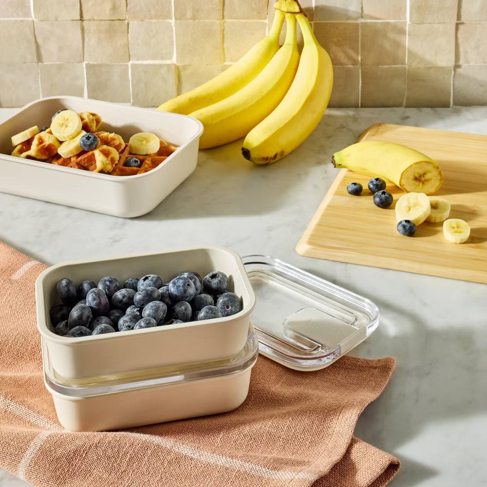 4pc (set of 2) 1c Meal Prep Food Storage Container Set - Image 9
