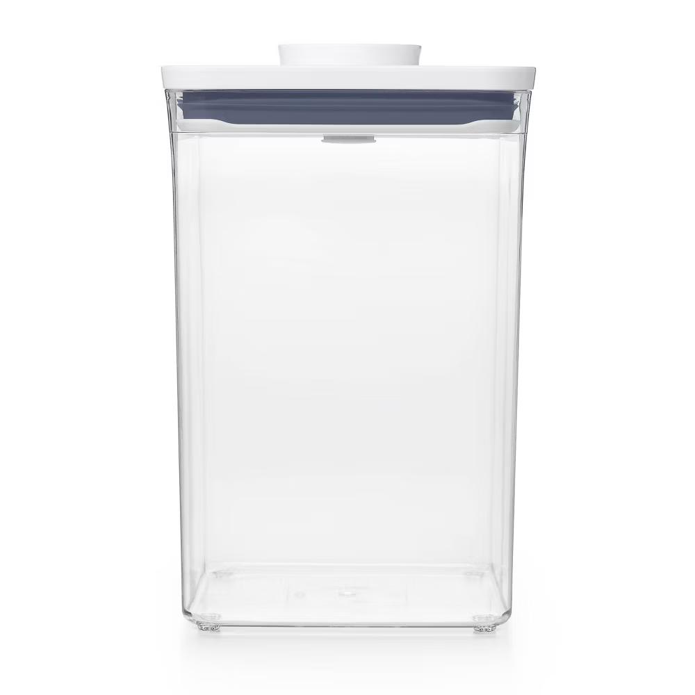 POP 4.4qt Plastic Big Square Airtight Food Storage Container Clear: Dishwasher-Safe, Silicone Lid - Image 2